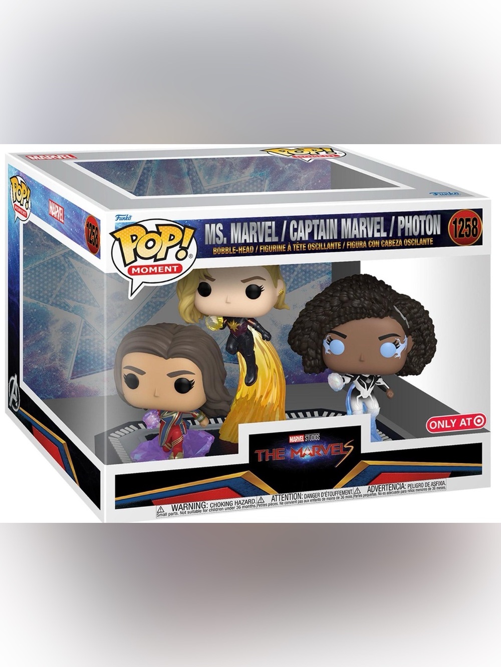 Funko Pop! Moment The Marvels Trio - White, Black, Yellow Accents